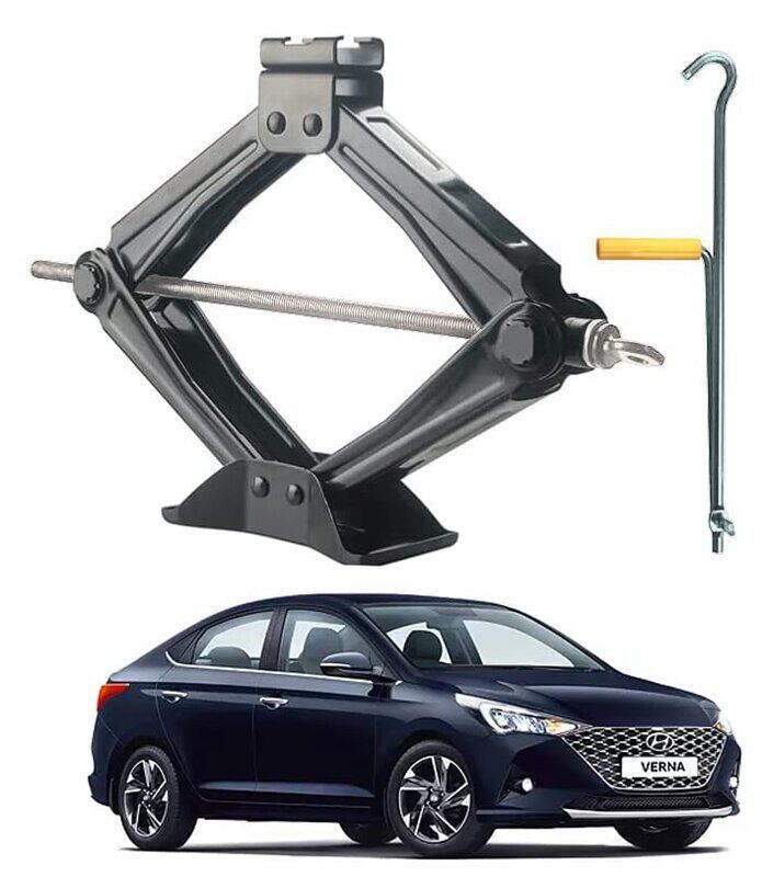 

CFT California Scissor Car Jack for Hyndai Verna, 1.5 Ton, Black