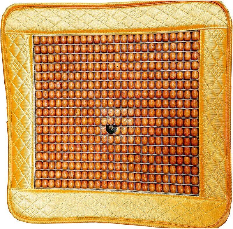 

Flak Wood Cooling & Breathing Automotive Beaded Driver Seat Cushion, Tech E, Multicolour