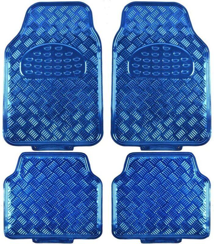 

Ajeeb Metal Design Car Floor Mats, 4 Pieces, Blue