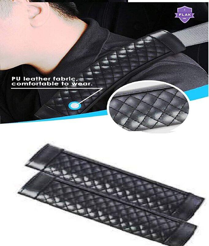 

Master Flak Universal Car Seat Belt Pad, 2 Pieces, Black