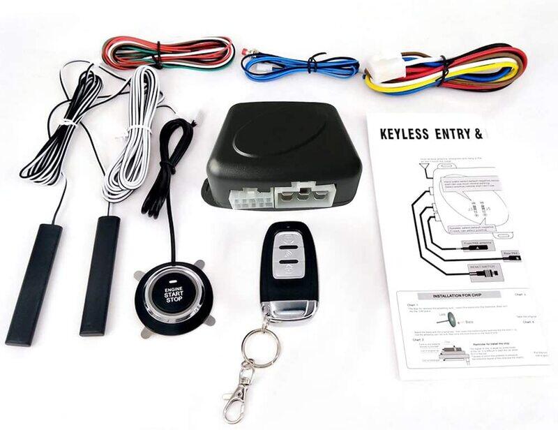 

Generic Car SUV Switch Keyless Entry Engine Start Alarm System with One Remote Controller