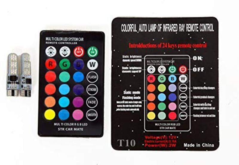 

Generic Led Light Systems Lamp for Car Remote Control Model T10, Multicolour