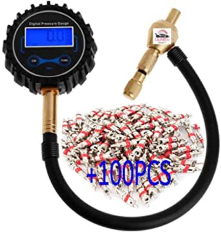 

California Formula-T Digital Tire Inflator Deflator with Pressure Gauge 200 Psi Air Chuck, Rubber Hose & Quick Connect Coupler for 0.1 Display Resolut