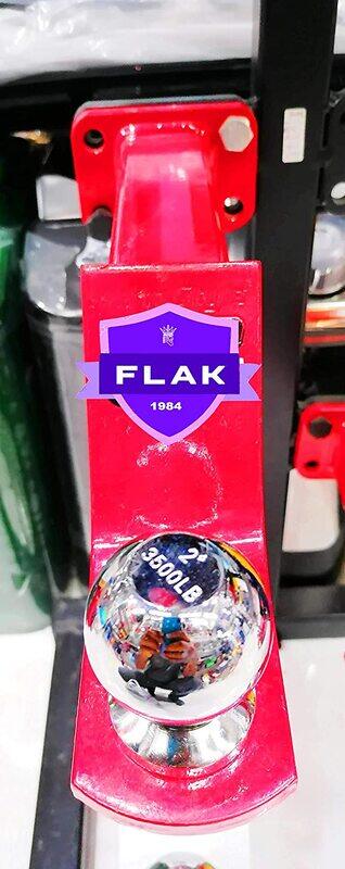 

Master Flak Trailer Hitch Ball Mount with 2-inch Trailer Ball, Red