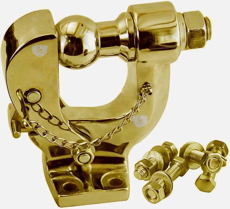 

Master Flak Universal 10 Ton Pintle Towing Hook Hitch, Gold