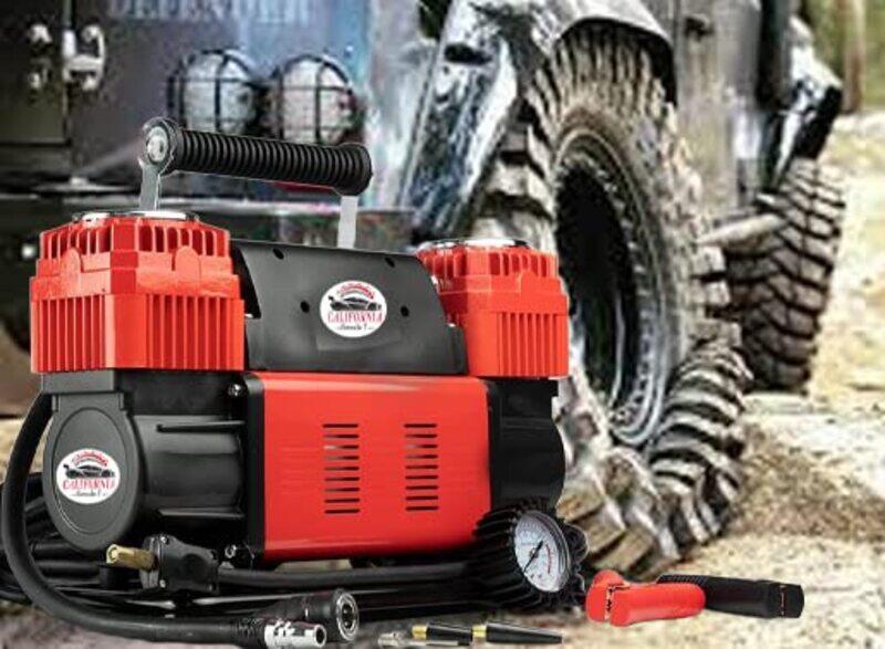 

CJH Dual Cylinder Car Air Compressor Ultra Extreme, Red