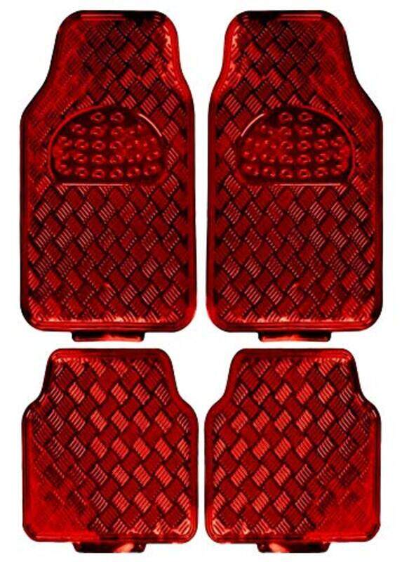 

Matrix Metallic Car Mats, 4 Pieces, Red