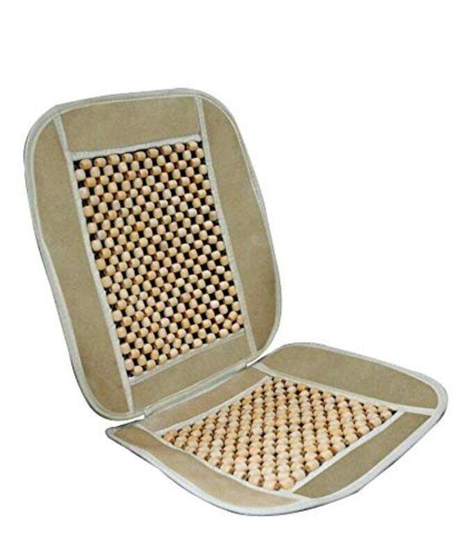 

LP Line of Purpose Wooden Bead Car Seat Cushion, Beige
