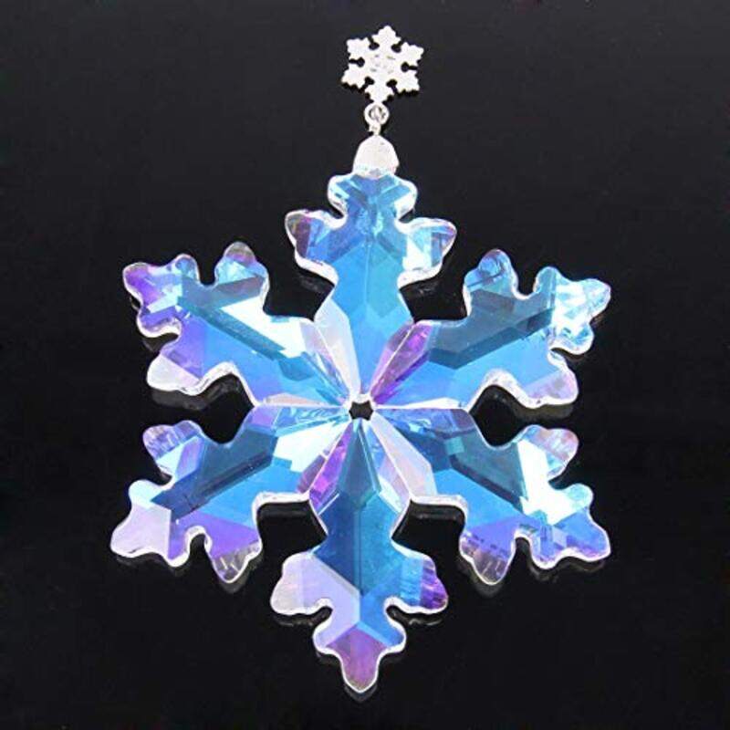 

Chen Xiaohua Car Accessories Car Ornaments Crystal Snowflake Hanging Decoration, Clear