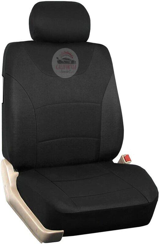 

Flak California Formula-T Universal Fit Car Seat Covers Set for Sedan/SUV/Pick-up Truck, 9 Pieces, Beige/Black