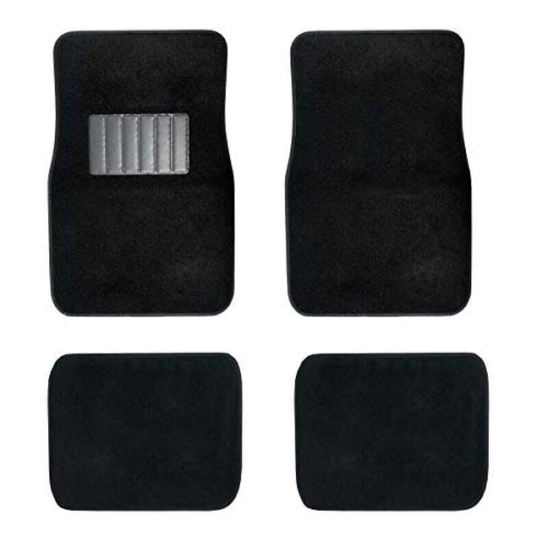 

C.P.R New Carpet Car Floor Mats Set for Cars Trucks SUVs, 4 Pieces, Black