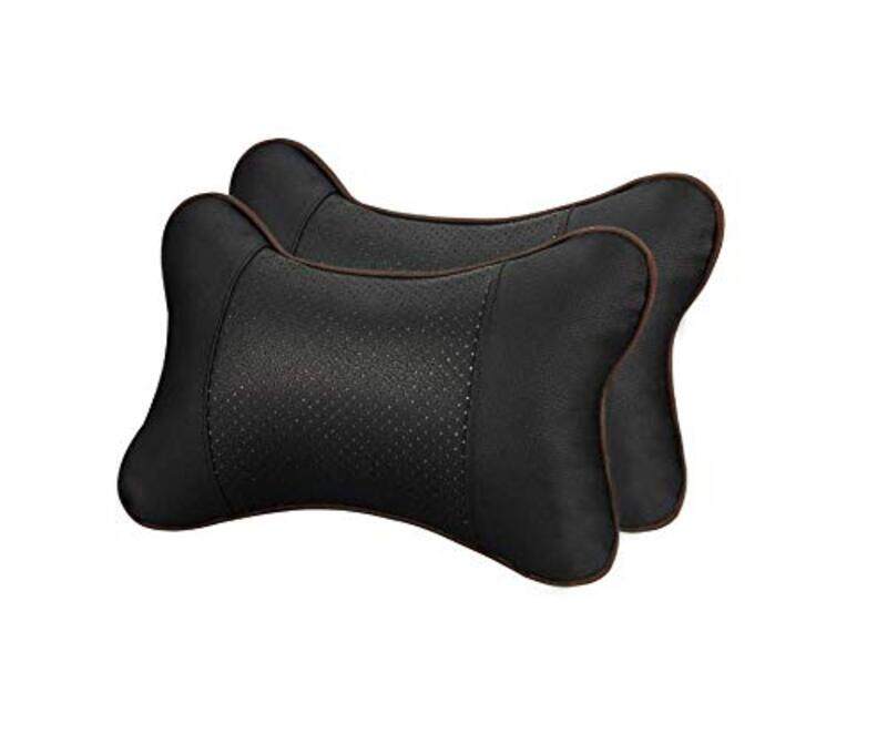 

Generic Breathable Car Neck Pillow, 2 Pieces, Black