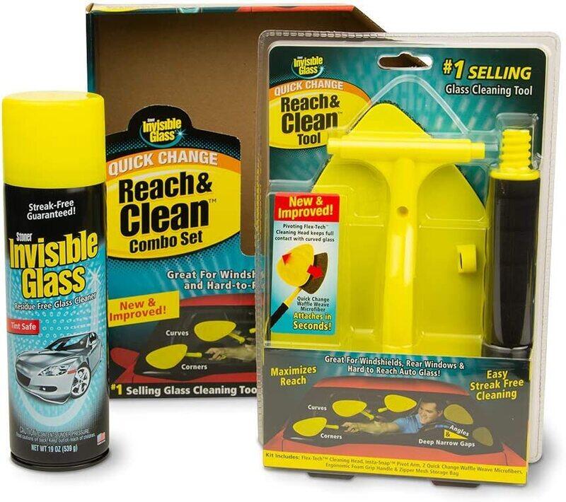 

Invisible Glass Reach and Clean Tool Combo Kit, 99031, Yellow