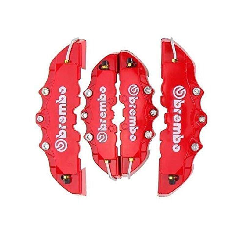 

Generic Abs Plastic Truck 3D Useful Car Universal Disc Brake Caliper Covers for 14 18 Inch Over Wheels, Red