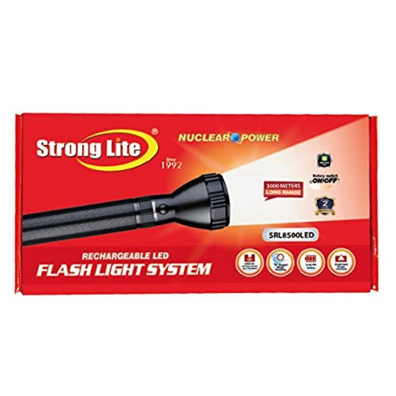 

Strong Lite Rechargeable LED Flashlight System Torch, SRL-01-11, Black