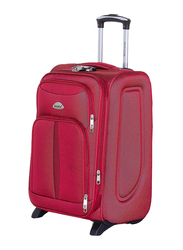 Senator Soft Shell Trolley Luggage Set of 3 Suitcase for Unisex Ultra Lightweight Expandable EVA Travel Bag With 2 Wheels Burgundy
