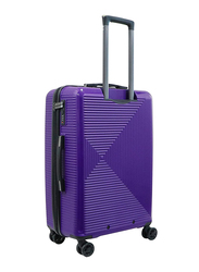 Senator KH1045 3-Piece 4 Double Wheeled Trolley Hard Shell Luggage Suitcase Set, Purple