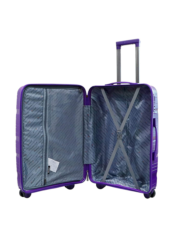 Senator Travel Bag Small Lightweight PP Hard Sided Luggage Trolley 20 Inch Suitcase Purple