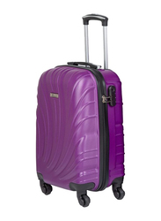 Senator KH115 Small Hard Case Carry On Luggage Suitcase with 4 Spinner Wheels, 20-Inch, Purple