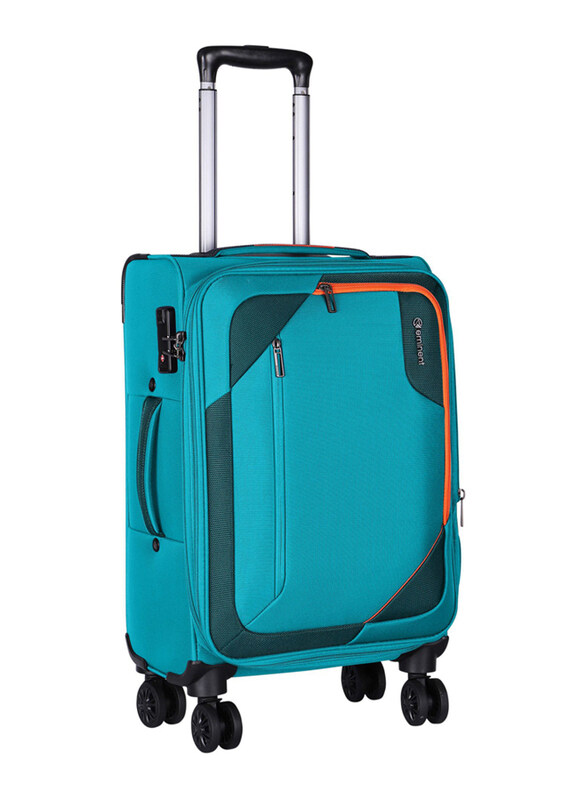 

Eminent Expandable Luggage Trolley Bag Soft Suitcase Travel Polyester Shell Lightweight with TSA lock Double Spinner Wheels, E765SZ, 20 Inch, Green