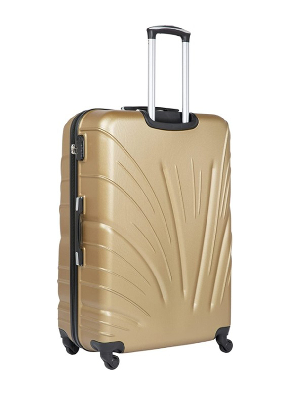 Senator KH115 3-Piece Hard Shell Luggage Suitcase Set with 4 Spinner Wheels, Gold