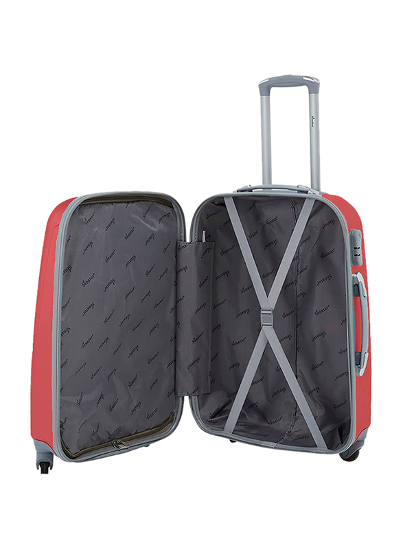 Senator KH134 Large Lightweight Hard-Shell Checked Luggage Suitcase, 28-Inch, Burgundy