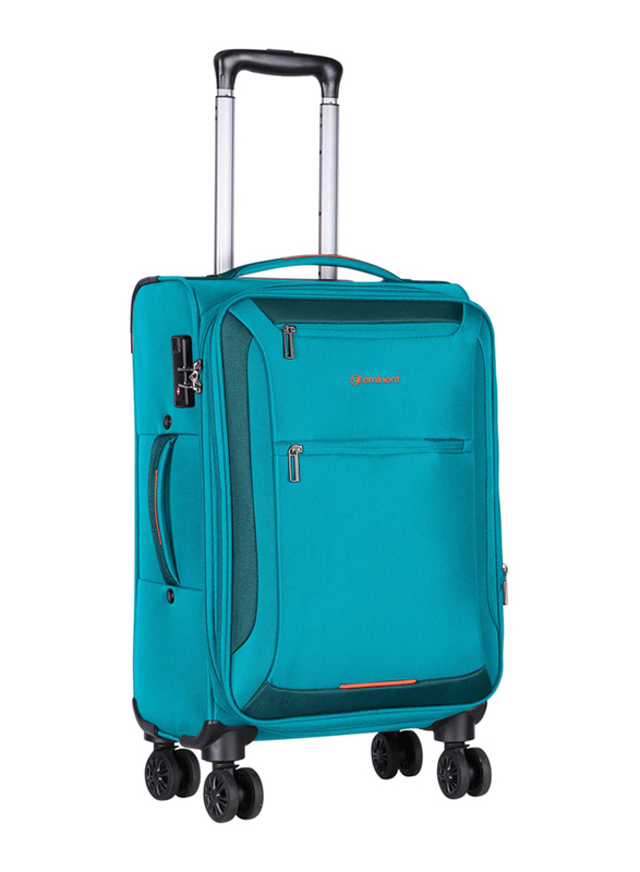 

Eminent Lightweight Expandable 4 Double Spinner Wheeled Suitcase Trolley with TSA lock, 24 Inch, E751SZ-24_GRN, Green