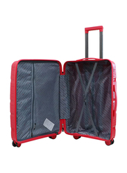 Senator Travel Bag Small Lightweight PP Hard Sided Luggage Trolley 20 Inch Suitcase Red