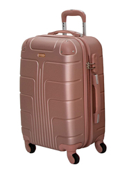 Senator A1012 3-Piece Hard Shell Spinning Luggage Suitcase, 20/24/28-Inch, Rose Gold