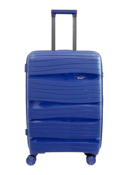Senator Travel Bag Small Lightweight PP Hard Sided Luggage Trolley 20 Inch Suitcase Navy Blue