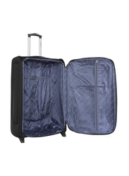 Senator KH108 Extra Large Soft-Shell Ehylene Vinyl Acetate Checked Luggage Suitcase with 2 Wheels, 32-Inch, Black