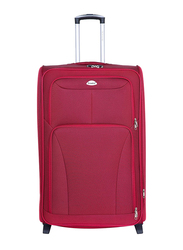 Senator KH247 3-Piece Soft-Shell Luggage Trolley Bag Set, Red