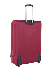 Senator Soft Shell Cabin Luggage Trolley Suitcase for Unisex 20 Inch Ultra Lightweight Expandable EVA Travel Bag With 2 Wheels Burgundy