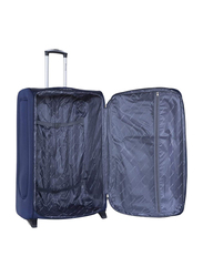 Senator KH108 Extra Large Soft-Shell Ehylene Vinyl Acetate Checked Luggage Suitcase with 2 Wheels, 32-Inch, Navy Blue