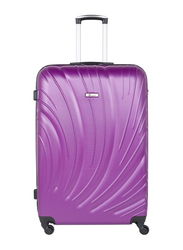 Senator Travel Bags Lightweight ABS Hard Sided Trolley Luggage Set of 3 Suitcases with 4 Spinner Wheels Purple