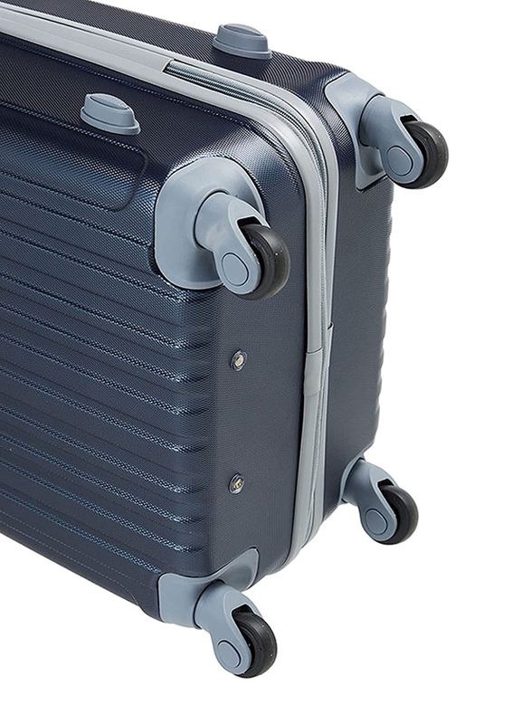 Senator KH132 3-Piece Lightweight Hard Side Luggage Set with 4 Spinner Wheels, Navy Blue