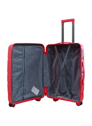 Senator Travel Bags Lightweight PP Hard Sided Trolley Luggage Set of 3 Suitcases Red