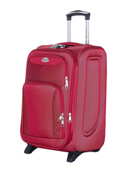 Senator KH247 3-Piece Soft-Shell Luggage Trolley Bag Set, Red