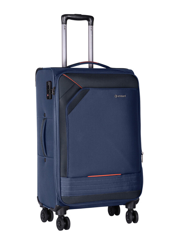 

Eminent Lightweight Expandable 4 Double Spinner Wheeled Suitcase Luggage Trolley with TSA lock & Safe Zipper, 24 Inch, E777SZ-24_NVY, Navy