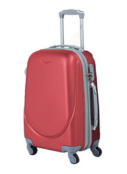 Senator KH134 Small Hard Side Carry-On Luggage Suitcase with 4 Spinner Wheels, 20-Inch, Burgundy