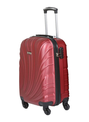 Senator KH115 3-Piece Hard Shell Luggage Suitcase Set with 4 Spinner Wheels, Burgundy