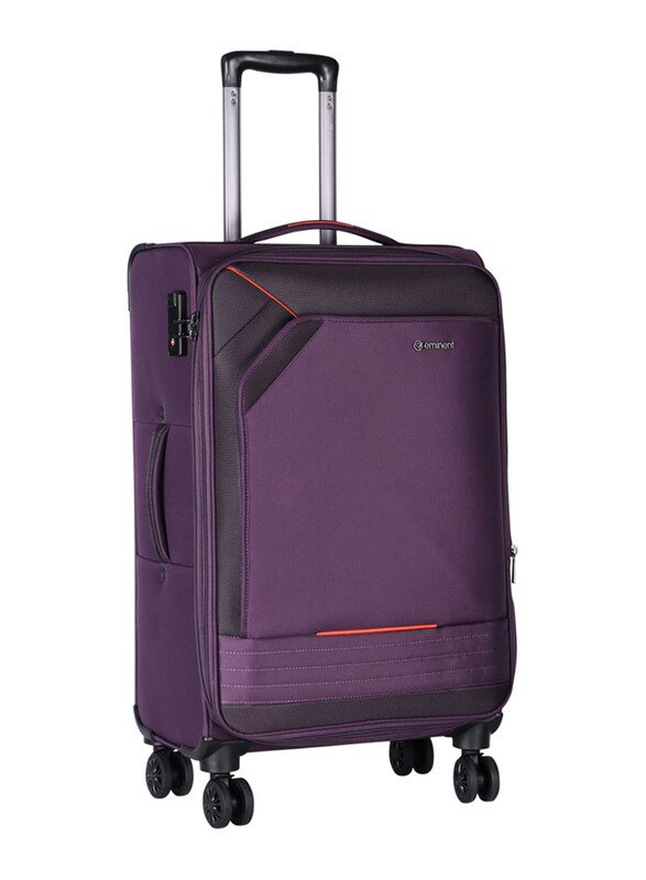 

Eminent Lightweight Expandable 4 Double Spinner Wheeled Suitcase Luggage Trolley with TSA lock & Safe Zipper, 28 Inch, E777SZ-28_PPL, Purple