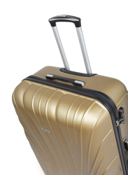 Senator KH115 Small Hard Case Carry On Luggage Suitcase with 4 Spinner Wheels, 20-Inch, Gold
