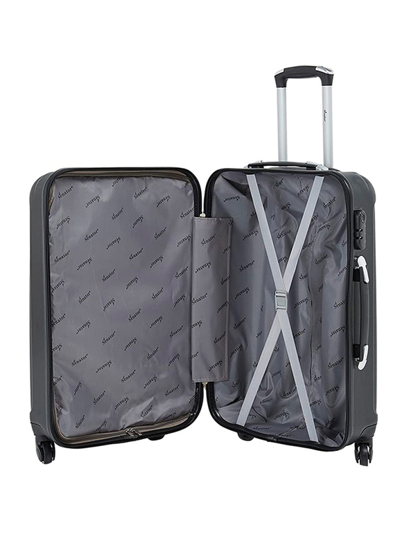 Senator KH132 3-Piece Lightweight Hard Side Luggage Set with 4 Spinner Wheels, Black