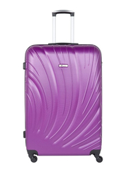 Senator Hard Case Carry on Luggage Trolley 20 Inch Small Suitcase with Wheels for Unisex ABS Lightweight Travel Bag with Spinner Wheels 4 Purple