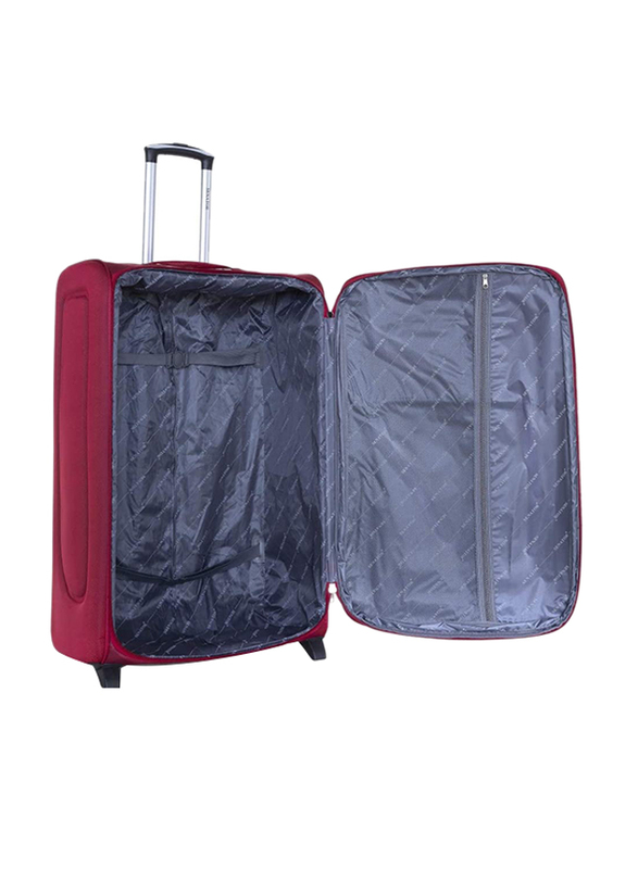 Senator KH108 Extra Large Soft-Shell Ehylene Vinyl Acetate Checked Luggage Suitcase with 2 Wheels, 32-Inch, Burgundy
