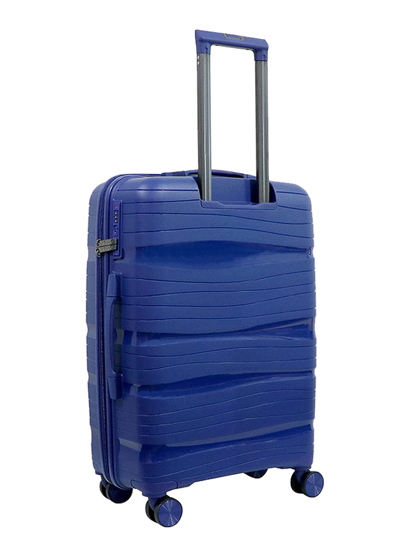 Senator KH1025 Small 4 Double Wheeled Trolley Hard Case Luggage Suitcase, 20-inch, Navy Blue