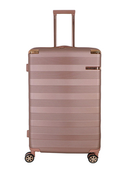 Senator Travel Bags Lightweight ABS Hard Sided Trolley Luggage Set of 3 Suitcases Rose Gold