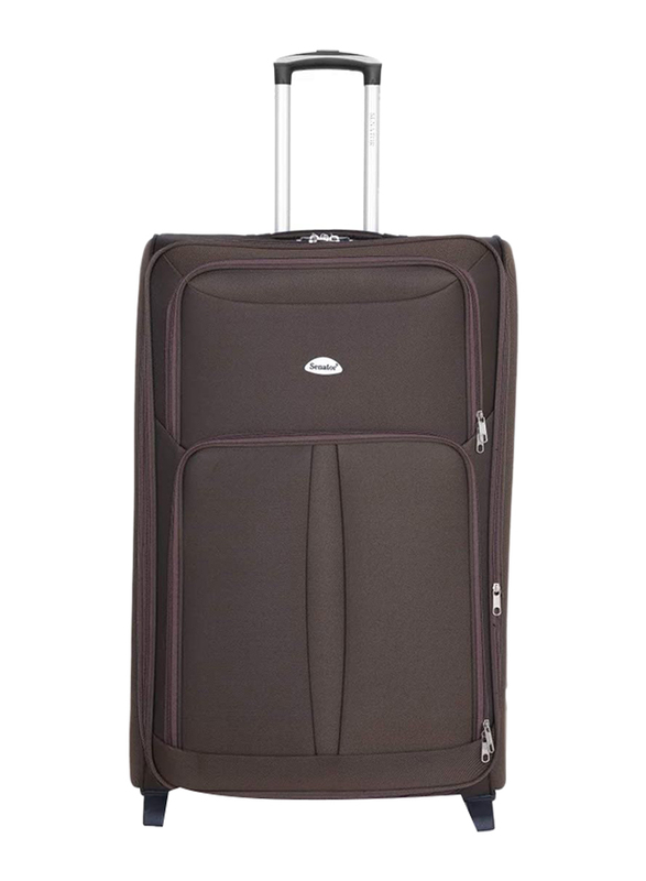Senator KH108 Small 2W Soft-Shell Luggage Suitcase, 20-inch, Brown