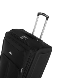 Senator KH108 Small 2W Soft-Shell Luggage Suitcase, 20-inch, Black